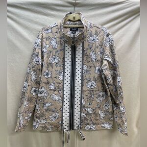 Susan Graver Beige Floral Jacket